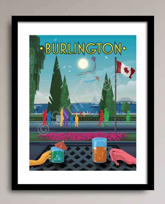 Burlington Waterfront Art Print