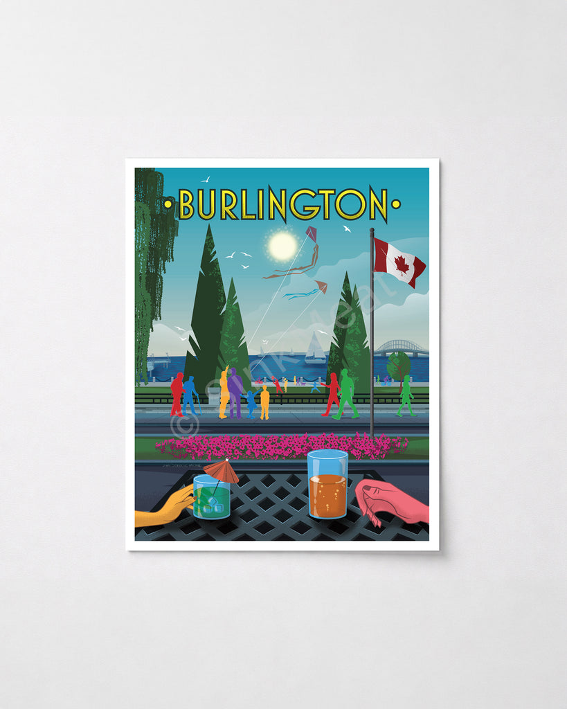 Burlington Waterfront Art Print