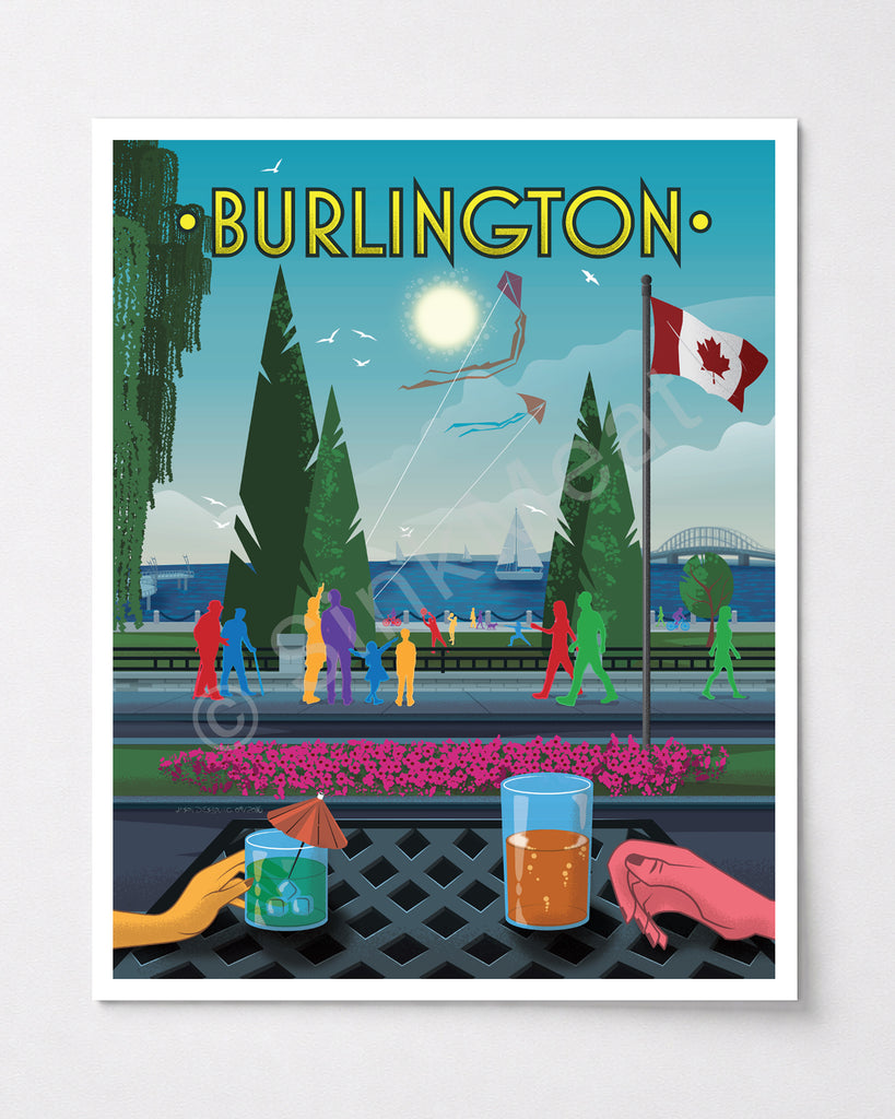 Burlington Waterfront Art Print