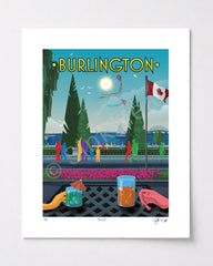 Burlington Waterfront Art Print