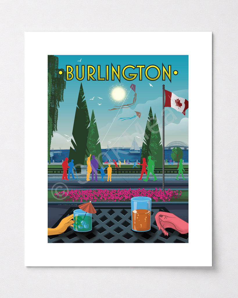 Burlington Waterfront Art Print
