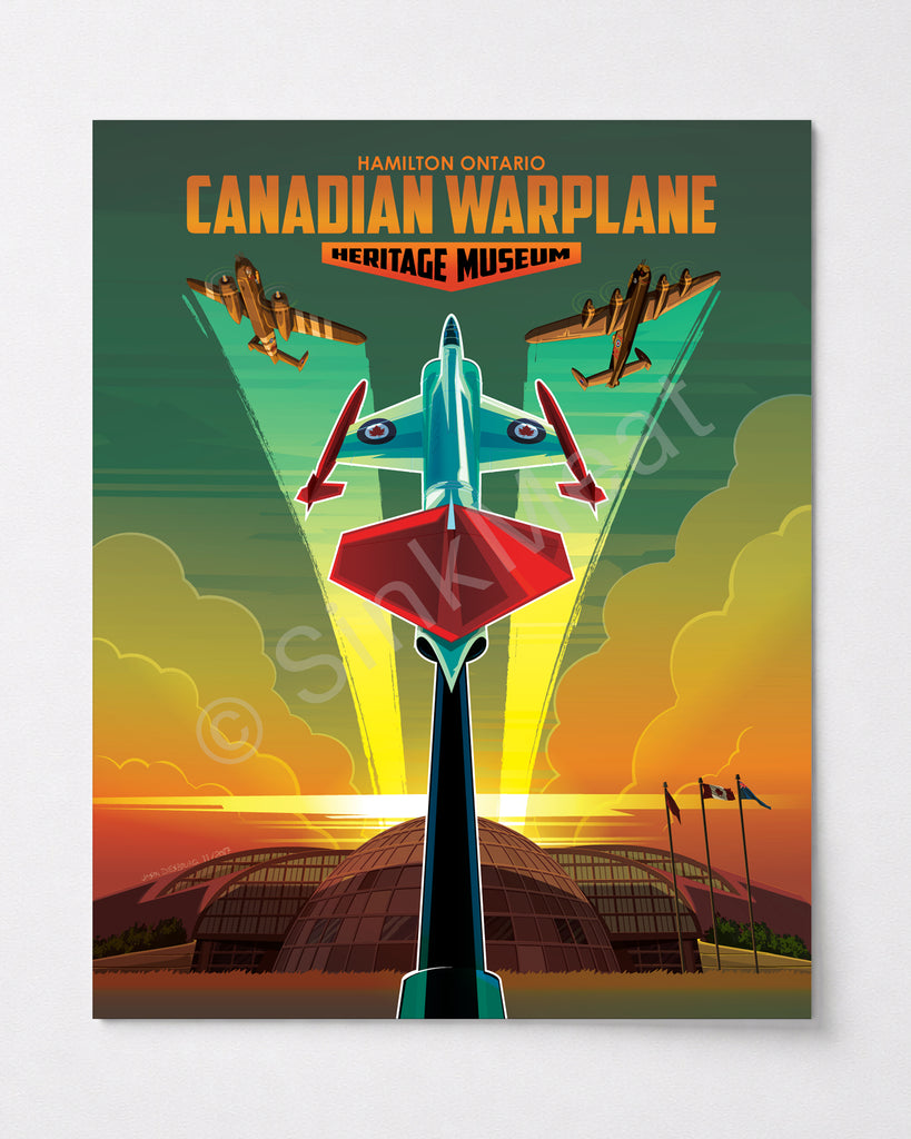 Canadian Warplane Museum 16x20 No Border