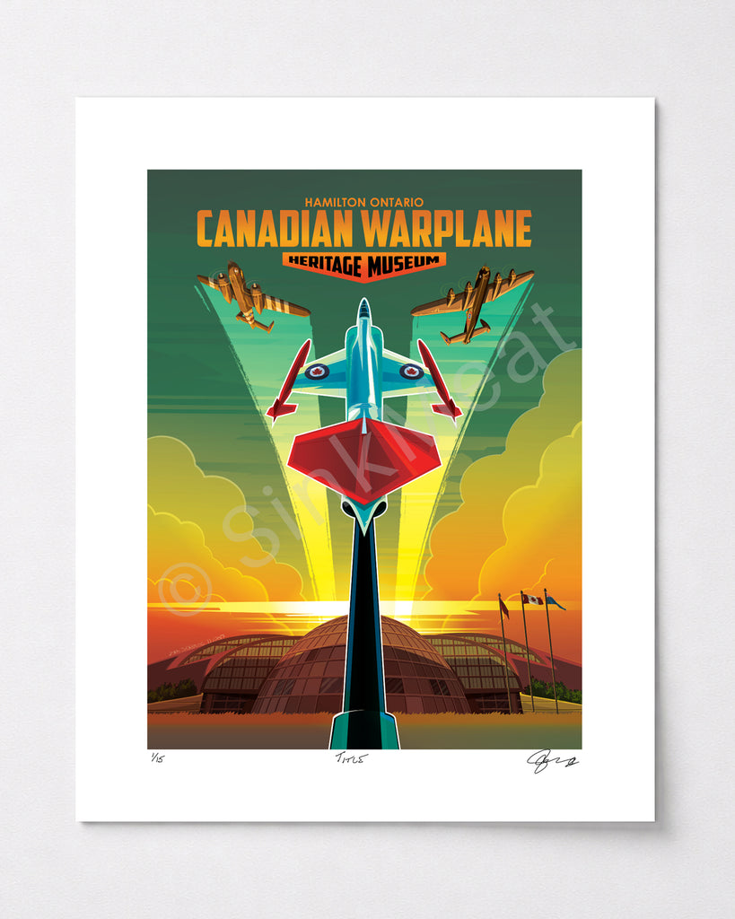Canadian Warplane Museum Art Print