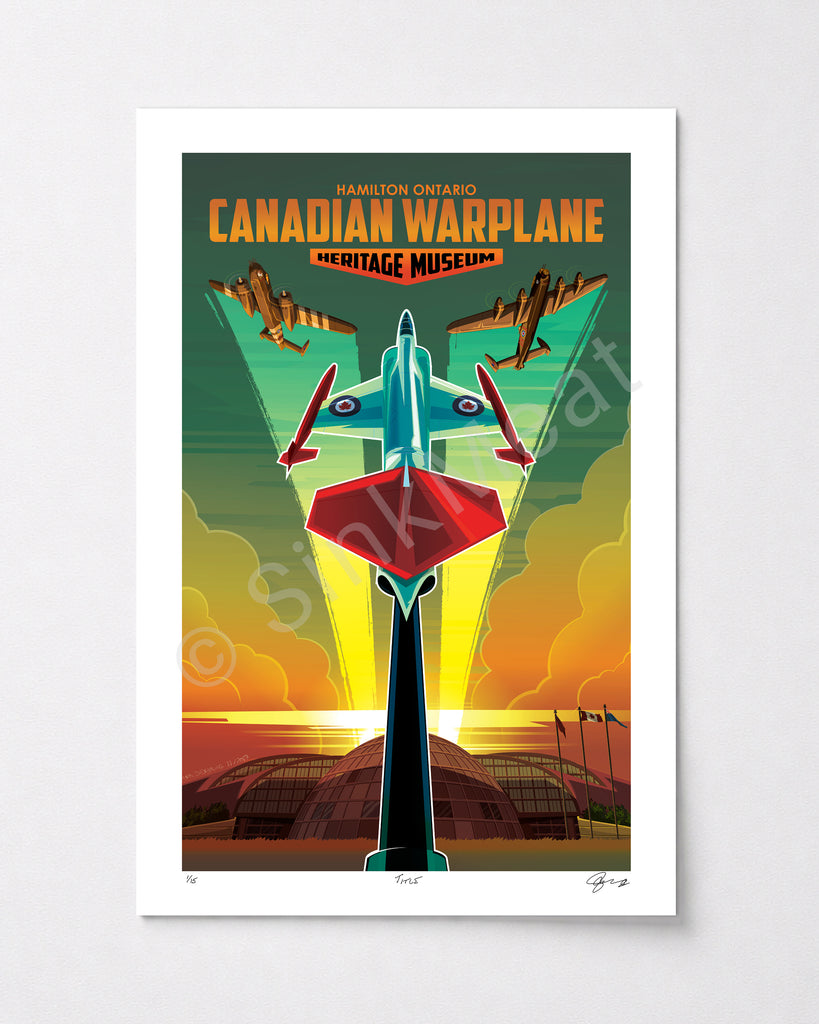 Canadian Warplane Museum Art Print