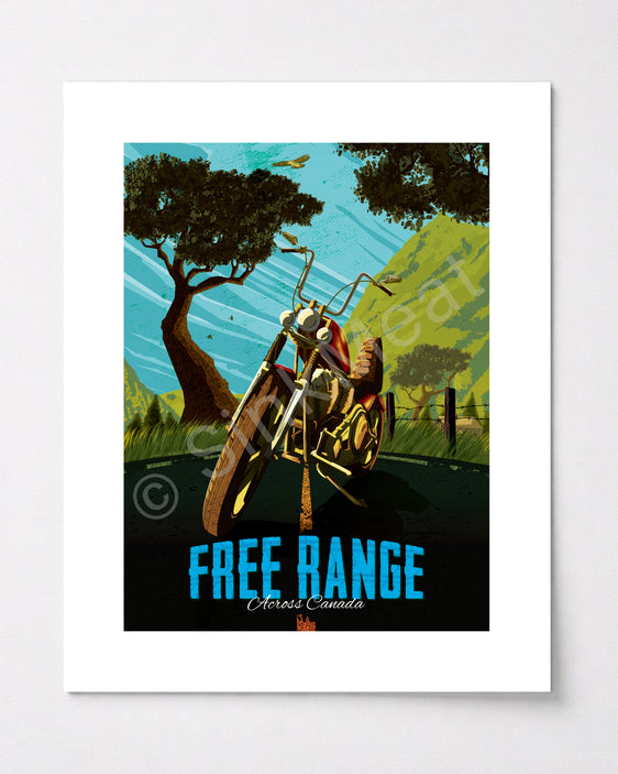 Free Range Canada Art Print