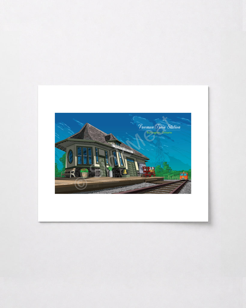 Freeman Train Station Art Print