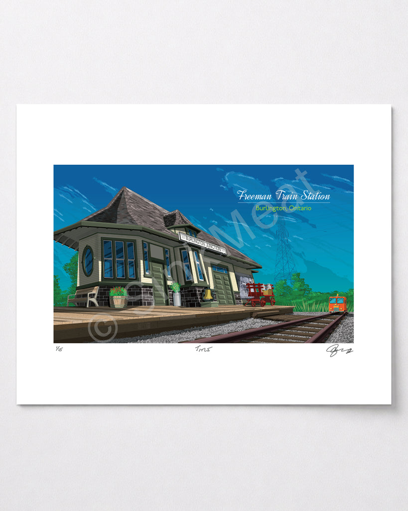 Freeman Train Station Art Print