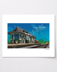 Freeman Train Station Art Print