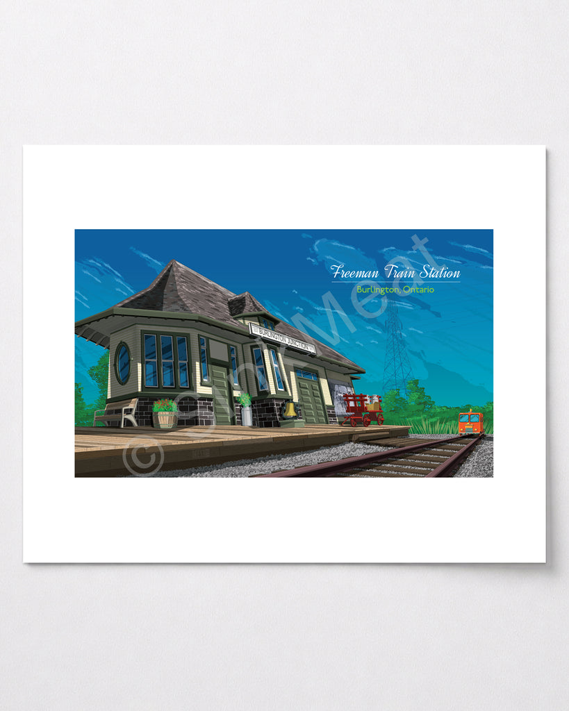 Freeman Train Station Art Print
