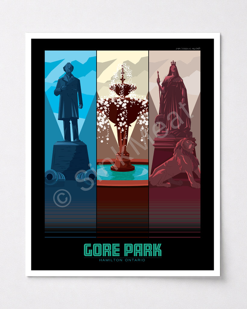 Gore Park Monuments Art Prints