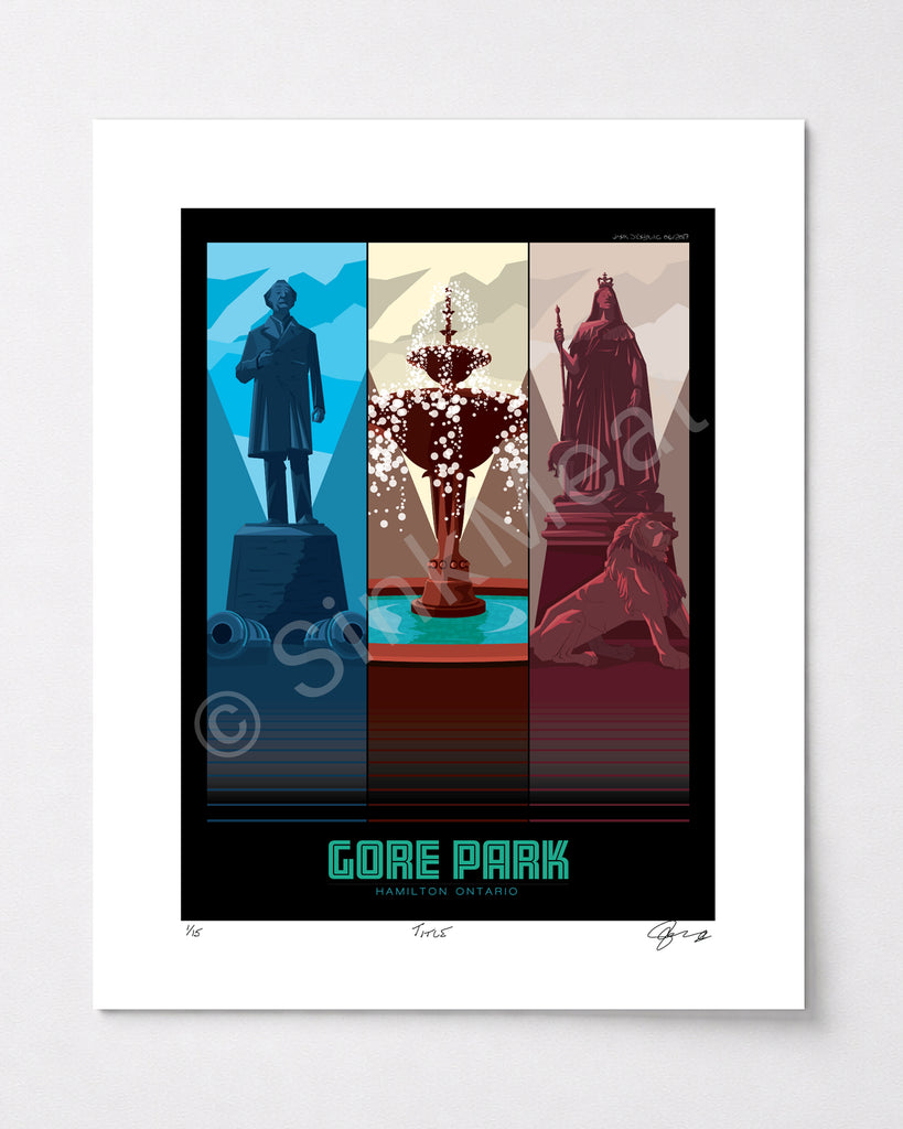 Gore Park Monuments Art Prints