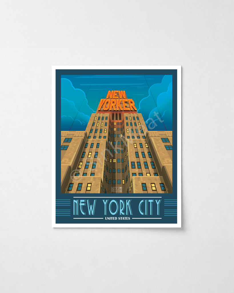 The New Yorker Hotel Art Print