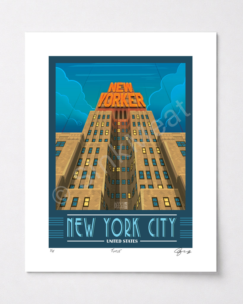 The New Yorker Hotel Art Print