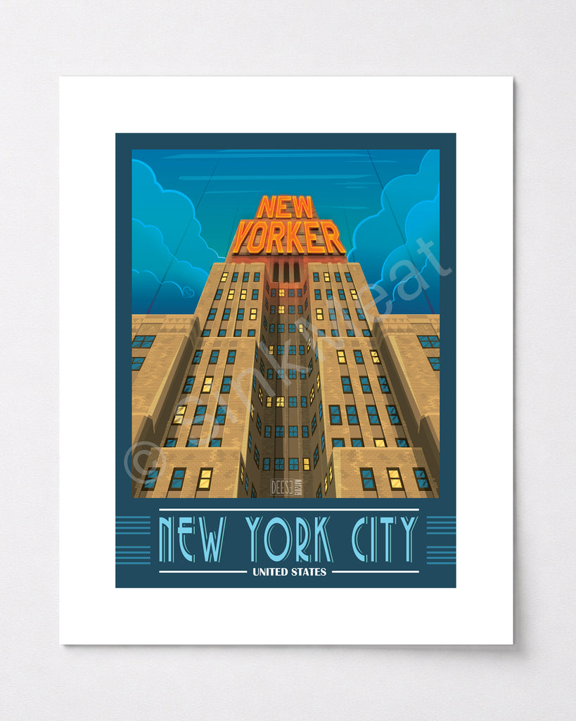 The New Yorker Hotel Art Print
