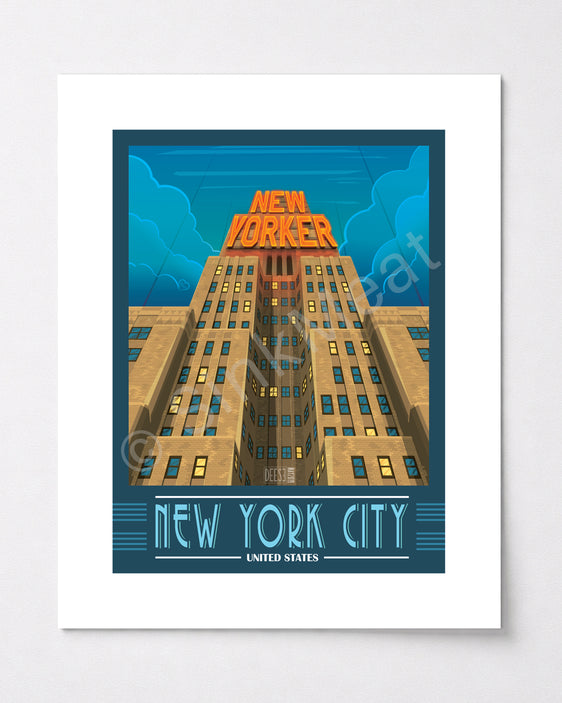 The New Yorker Hotel Art Print
