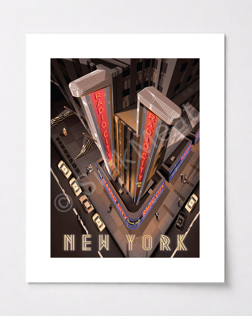 Radio City Music Hall Art Print