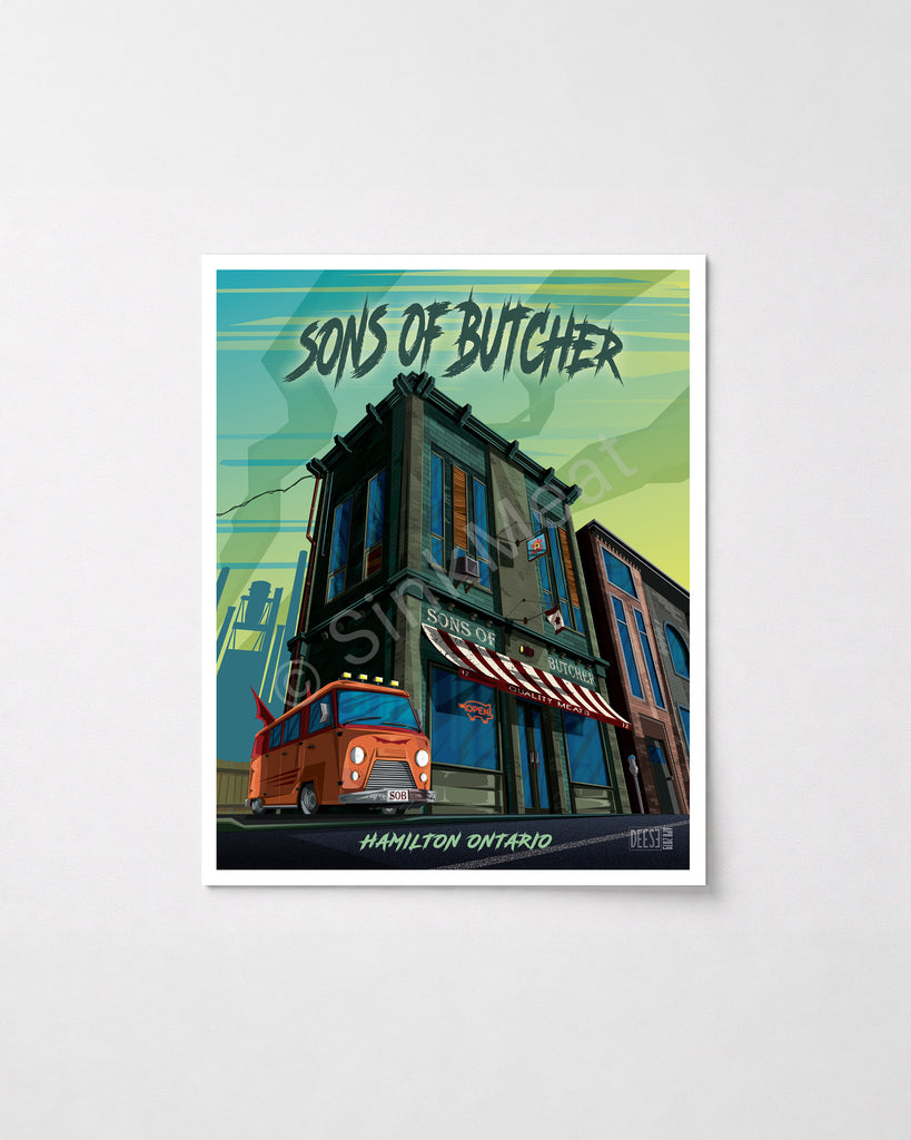 Sons Of Butcher, Hamilton Art Print