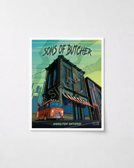 Sons Of Butcher, Hamilton Art Print