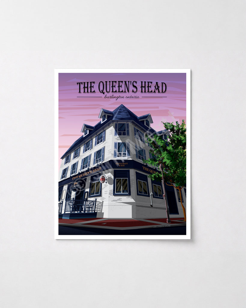 The Queen's Head Pub Art Print
