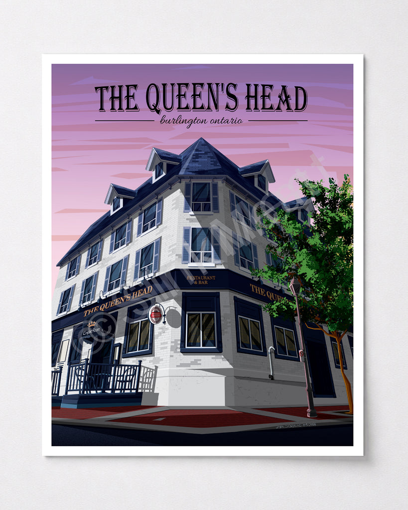 The Queen's Head Pub Art Print