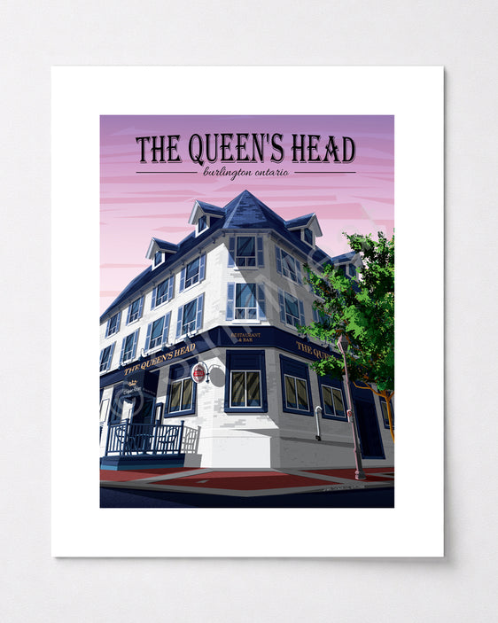 The Queen's Head Pub Art Print