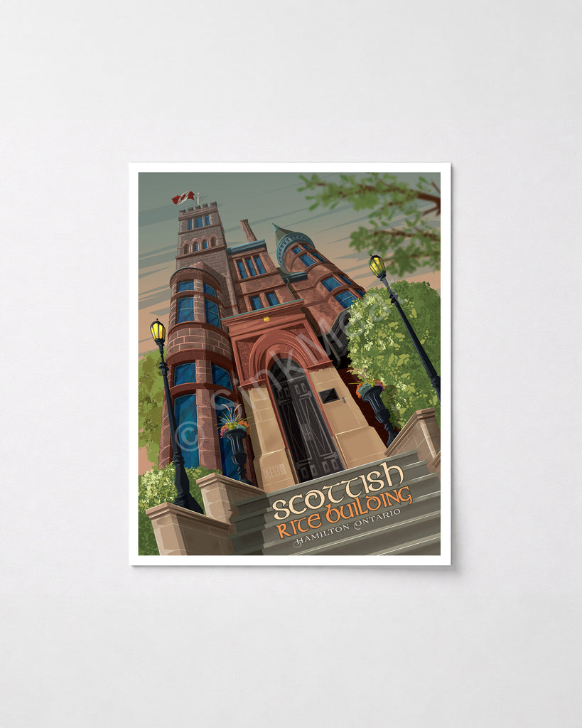 Scottish Rite Building Art Print