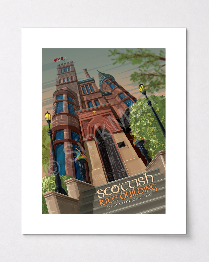Scottish Rite Building Art Print