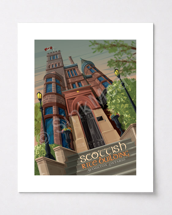 Scottish Rite Building Art Print