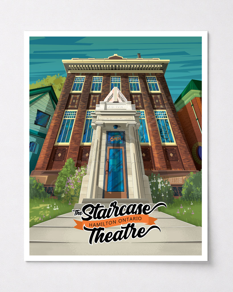 Staircase Theatre Art Print