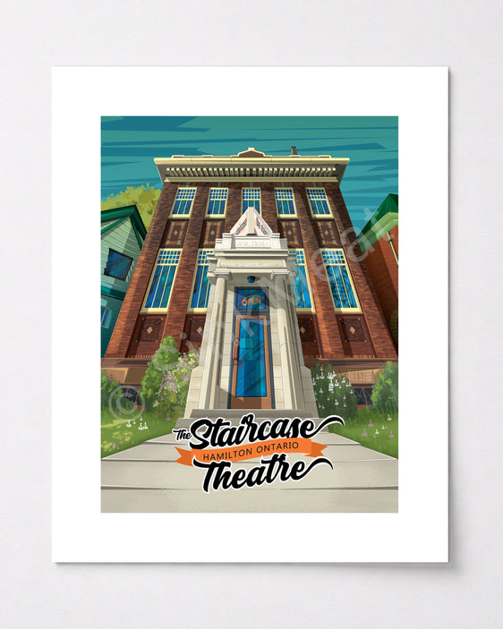 Staircase Theatre Art Print