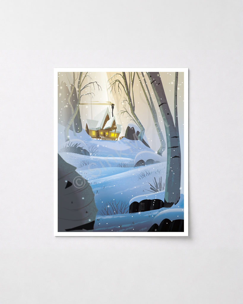 Winter Snowasis Art Print