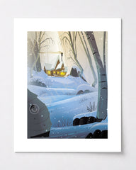 Winter Snowasis Art Print