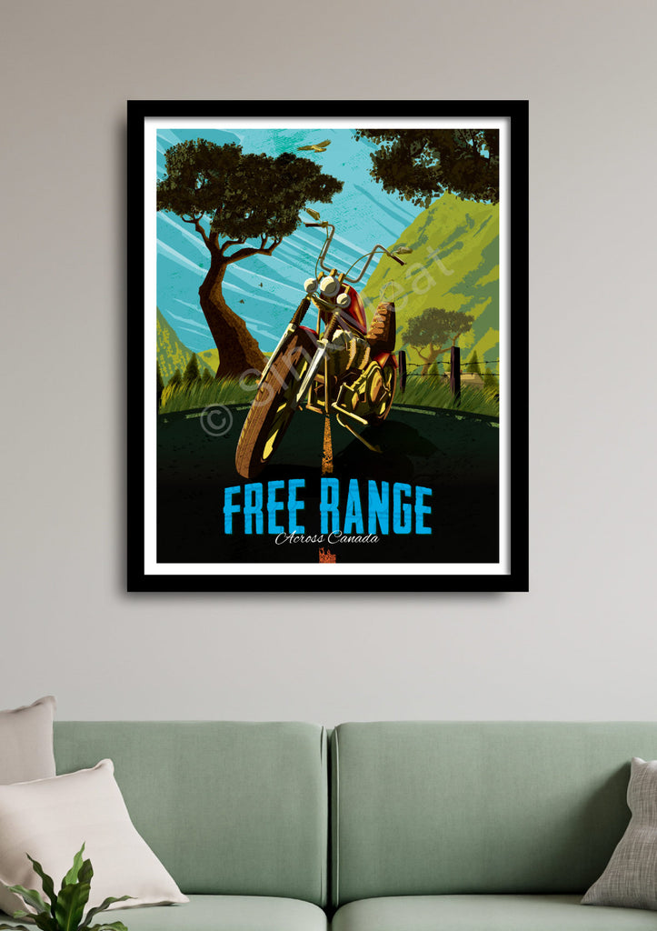 Free Range Canada Art Print