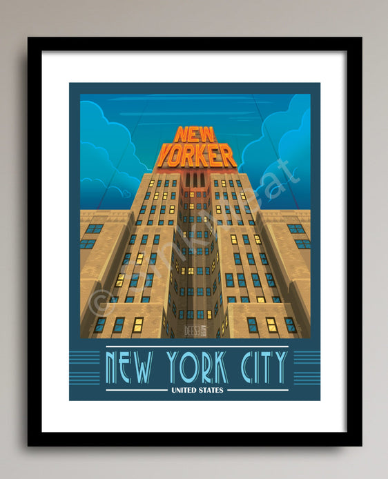 The New Yorker Hotel Art Print