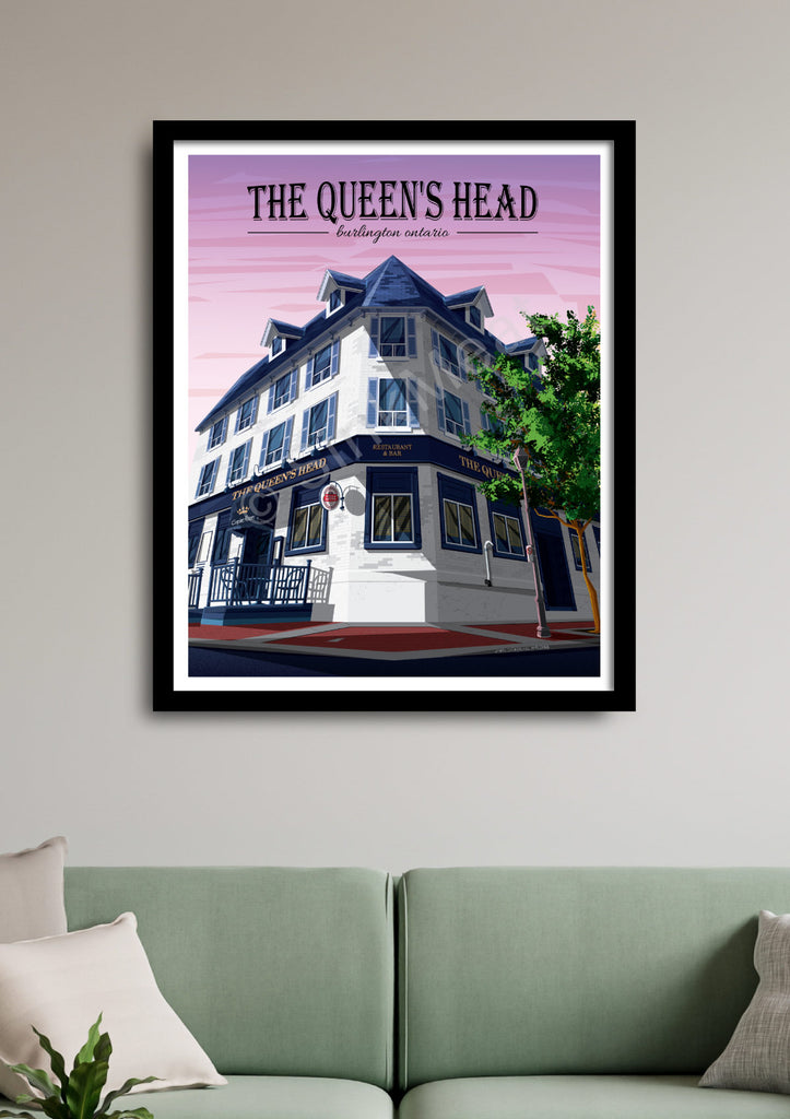 The Queen's Head Pub Art Print